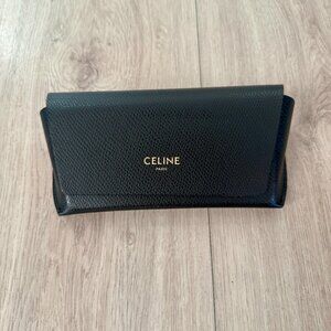 Celine Black Leather Sunglass Case